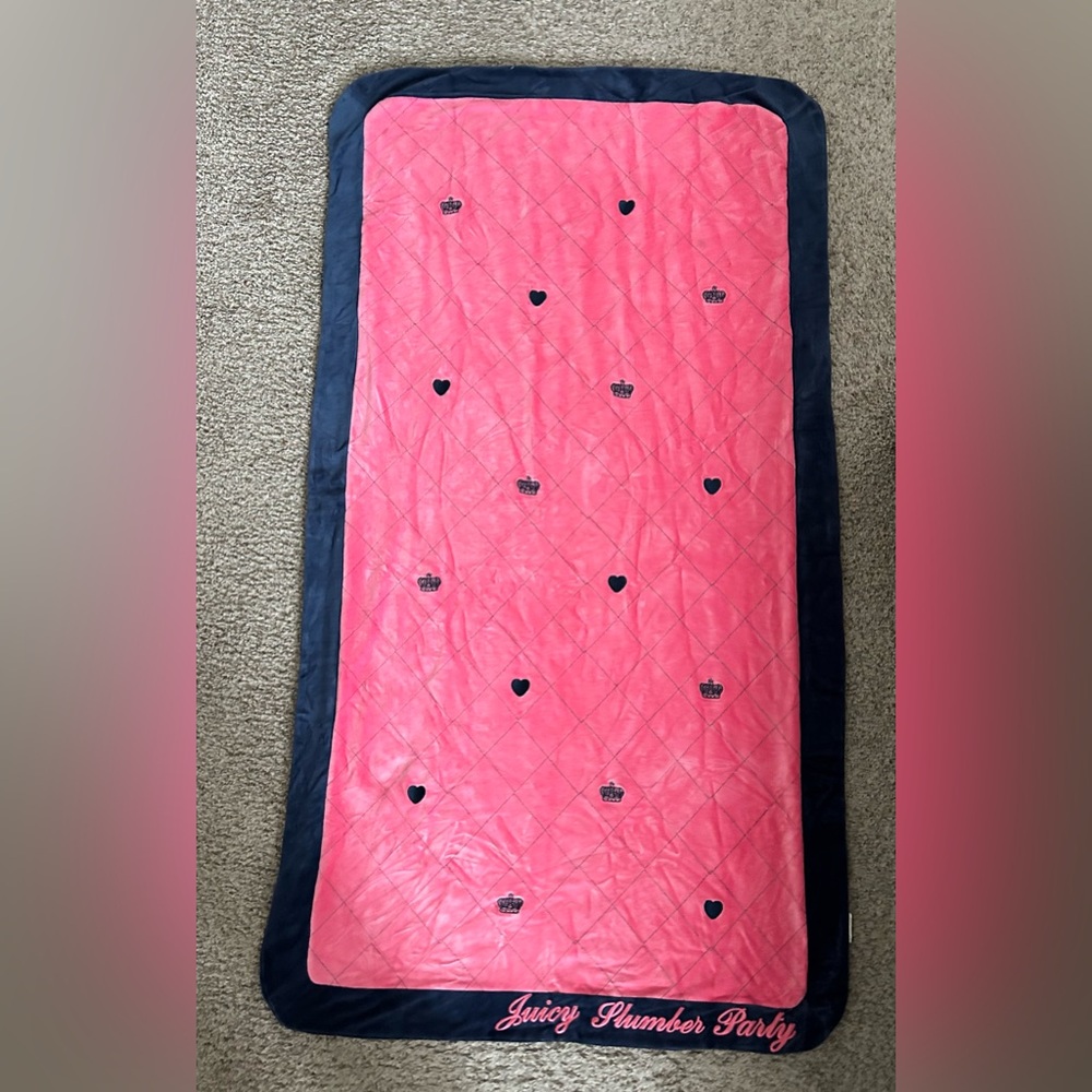 Juicy couture pink vtg blanket